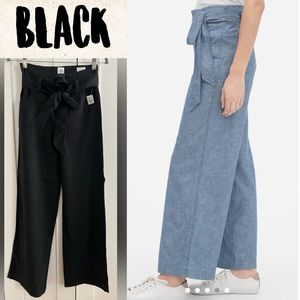 Wide leg Chambray / Tencel Pants